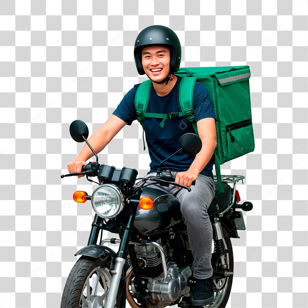 Homem de Moto PNG Transparente