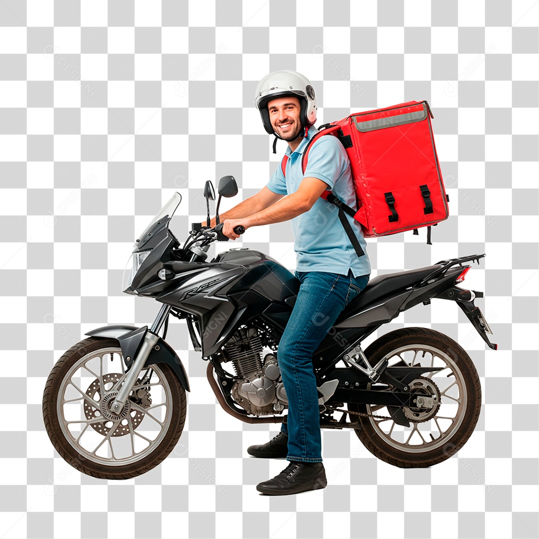 Homem de Moto PNG Transparente
