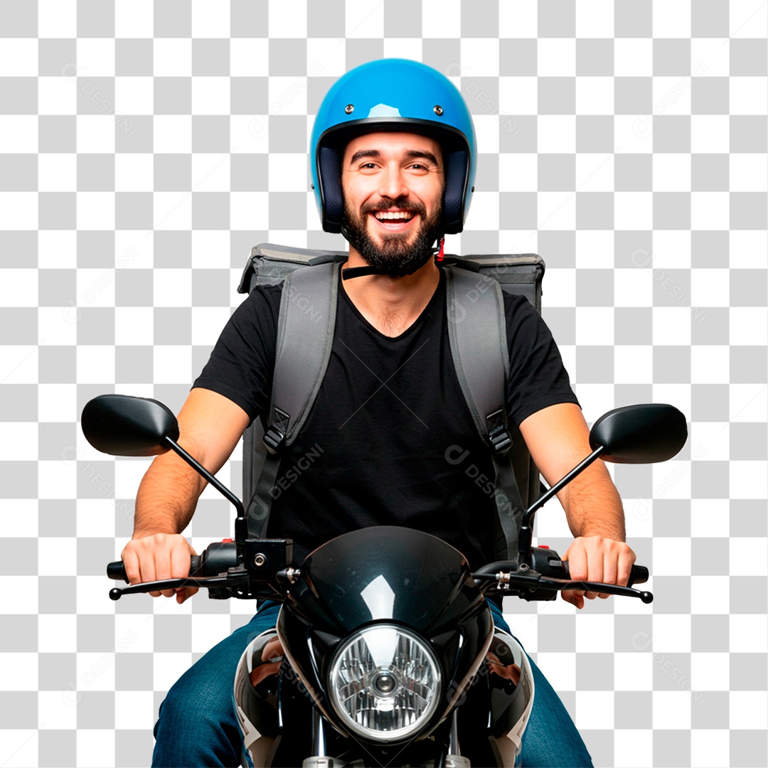 Homem de Moto PNG Transparente