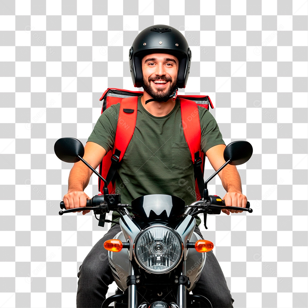 Homem de Moto PNG Transparente