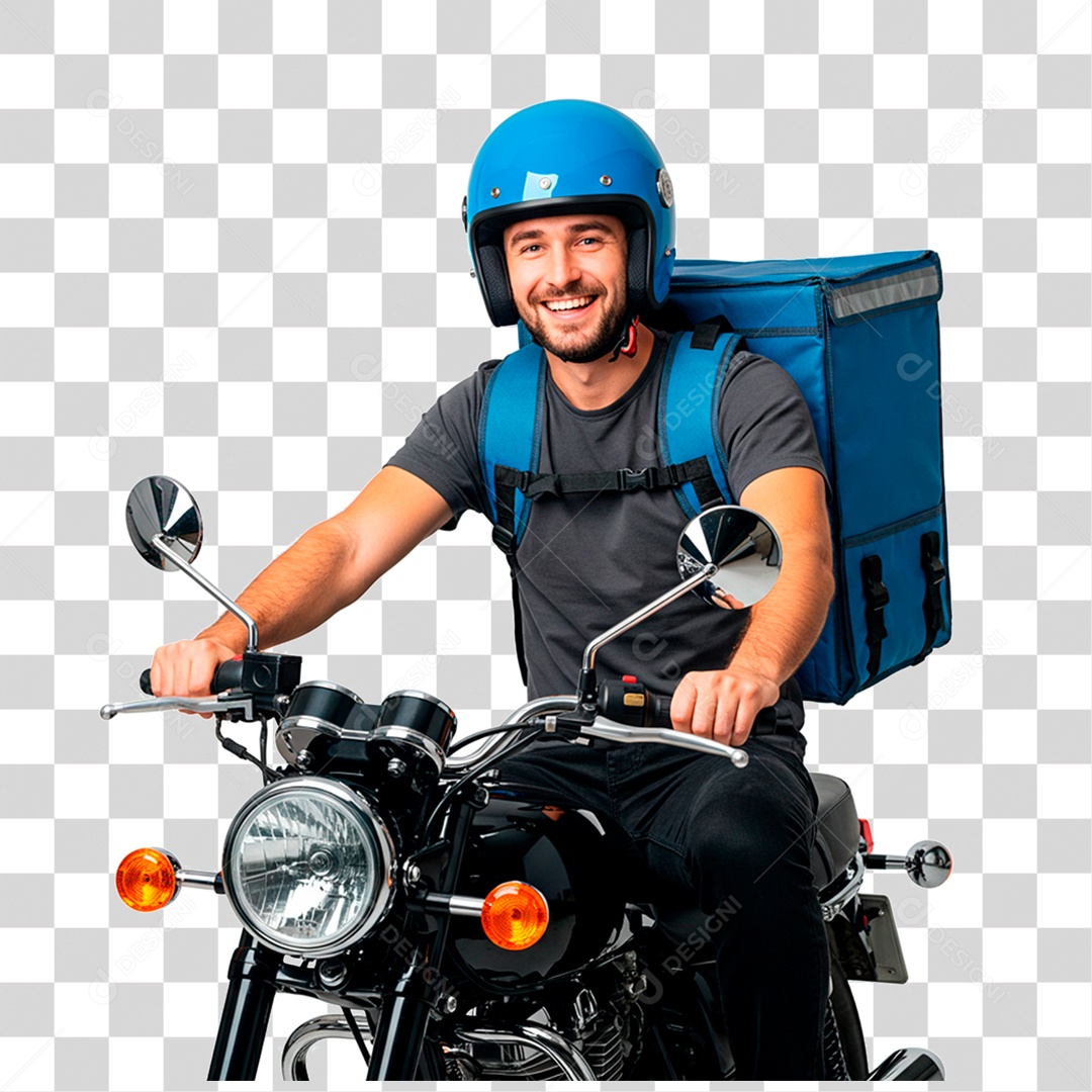 Homem de Moto PNG Transparente