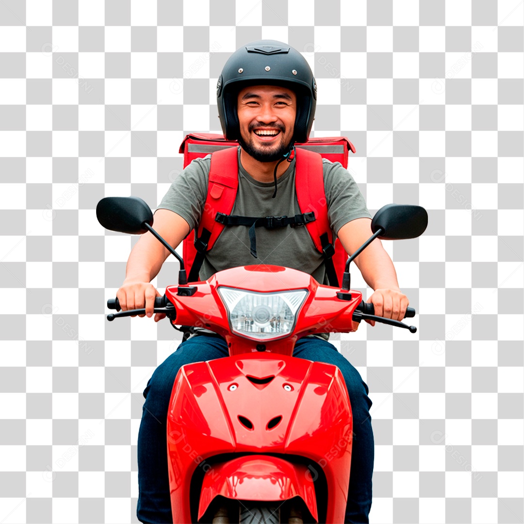 Homem de Moto PNG Transparente