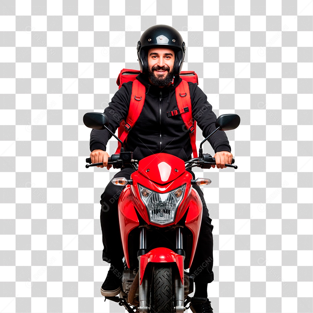 Homem de Moto PNG Transparente