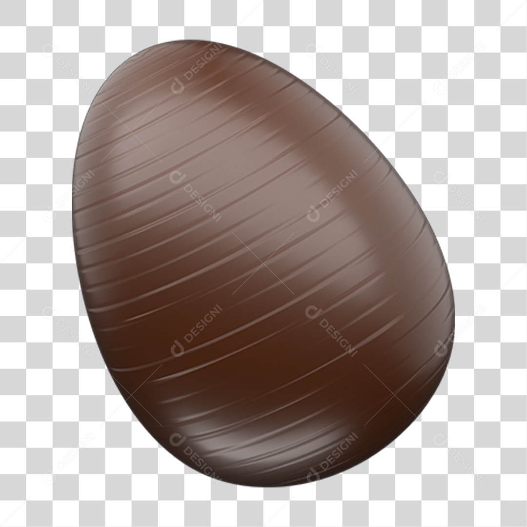 Elemento 3D Ovo de Chocolates PNG Transparente