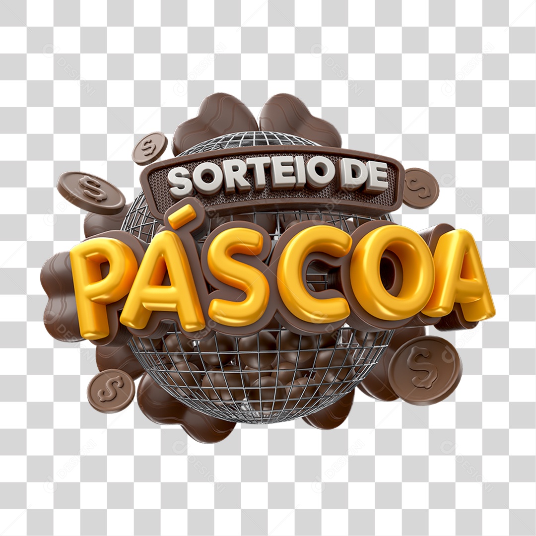 Transparent PNG Easter Raffle 3D Stamp