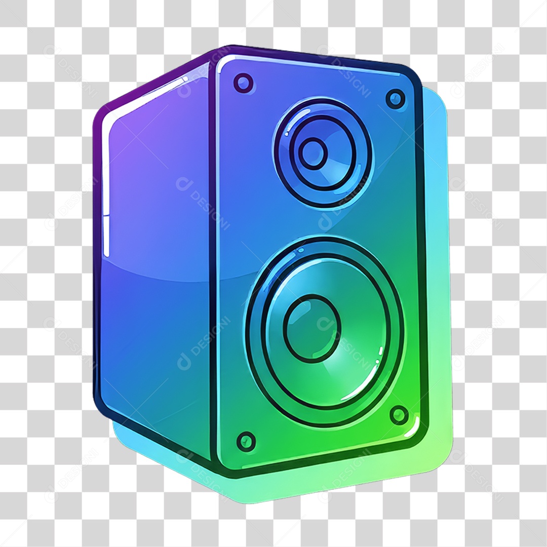 Sticker Emojis Caixa de Som PNG Transparente