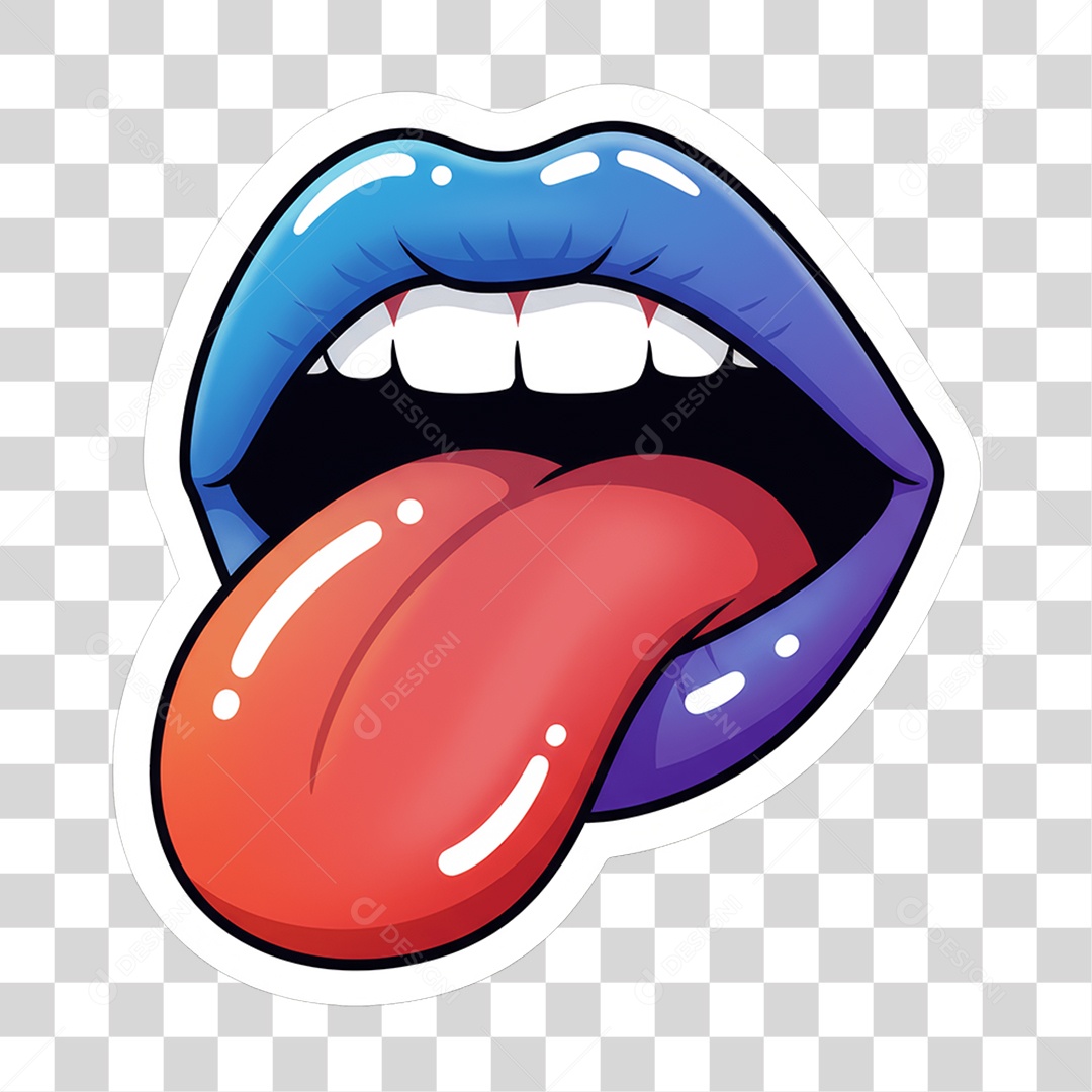 Sticker Emojis Boca PNG Transparente