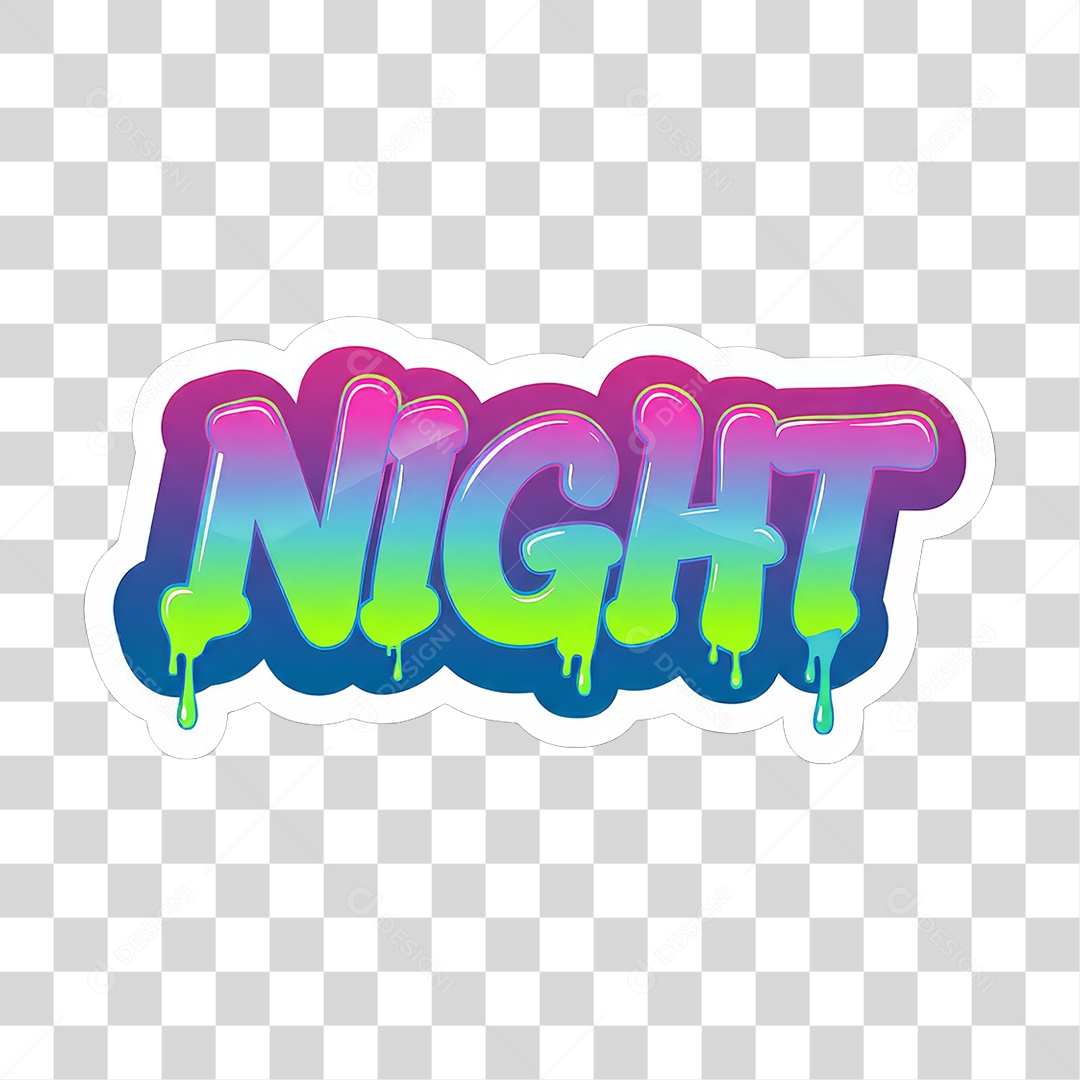Sticker Emojis NIght PNG Transparente