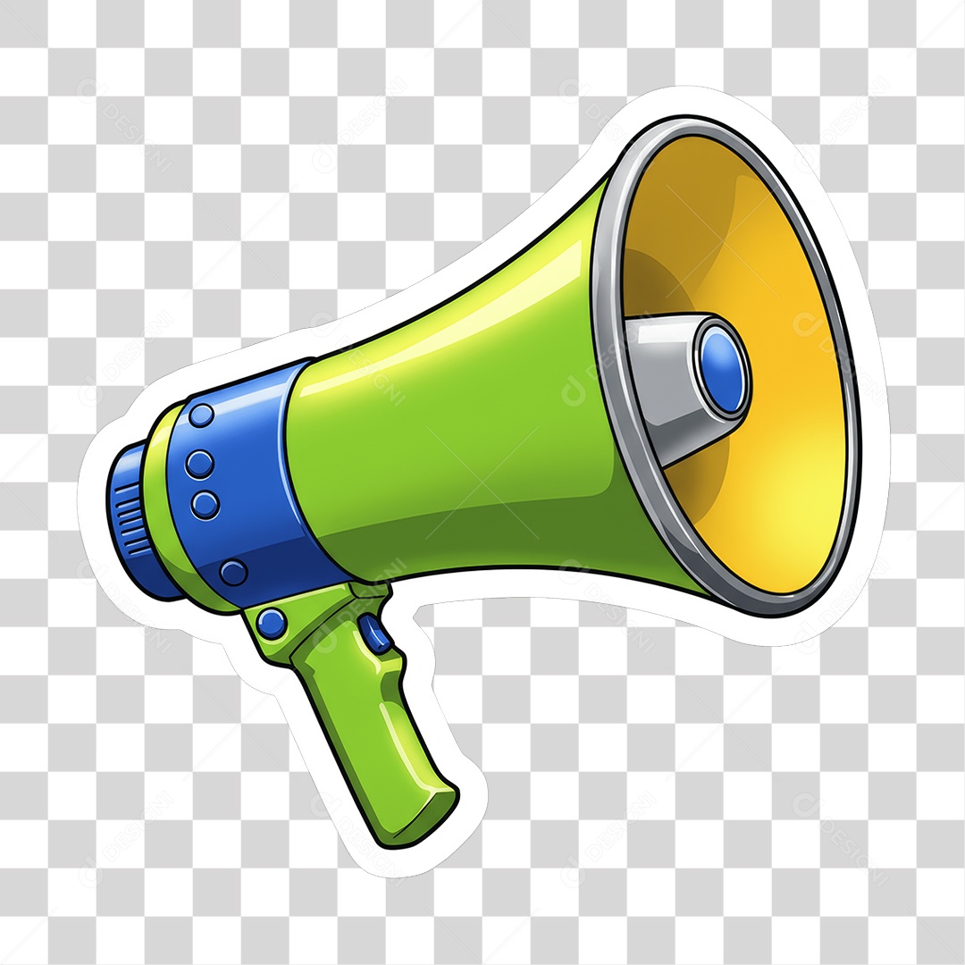 Sticker Emojis Megafone PNG Transparente