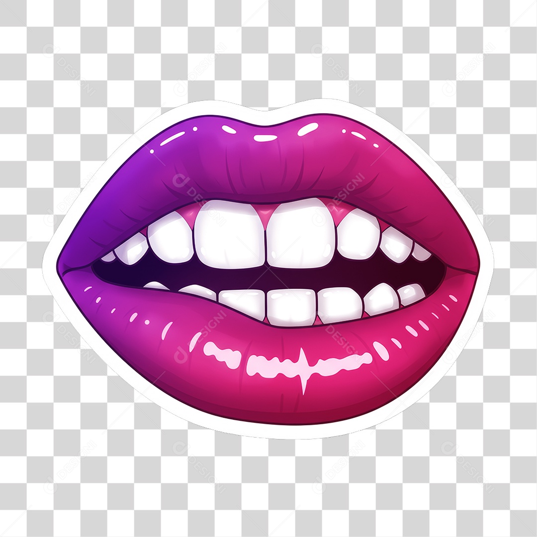 Sticker Emojis Boca PNG Transparente