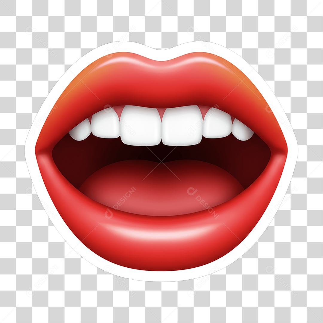 Sticker Emojis Boca PNG Transparente