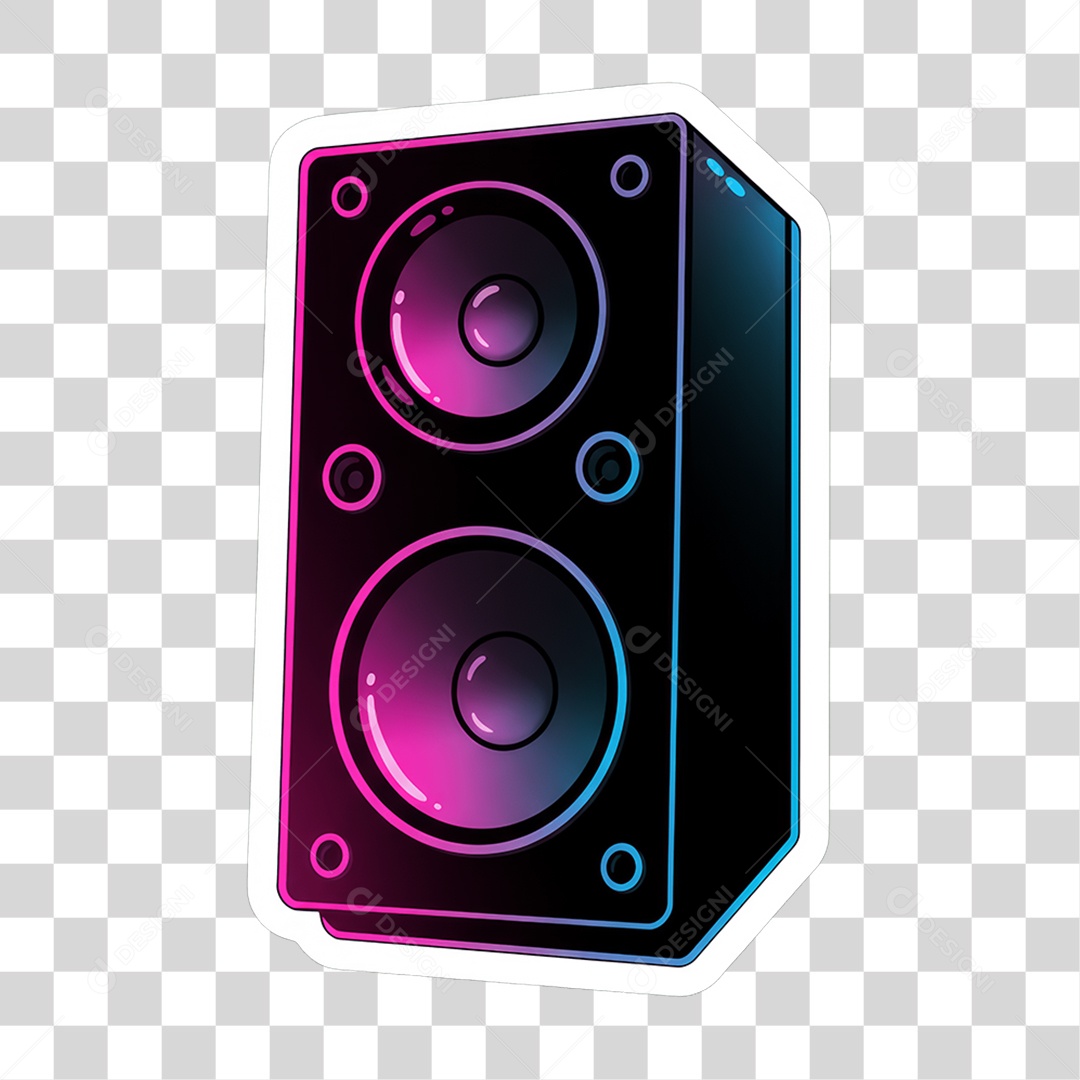 Sticker Emojis Caixa de Som PNG Transparente