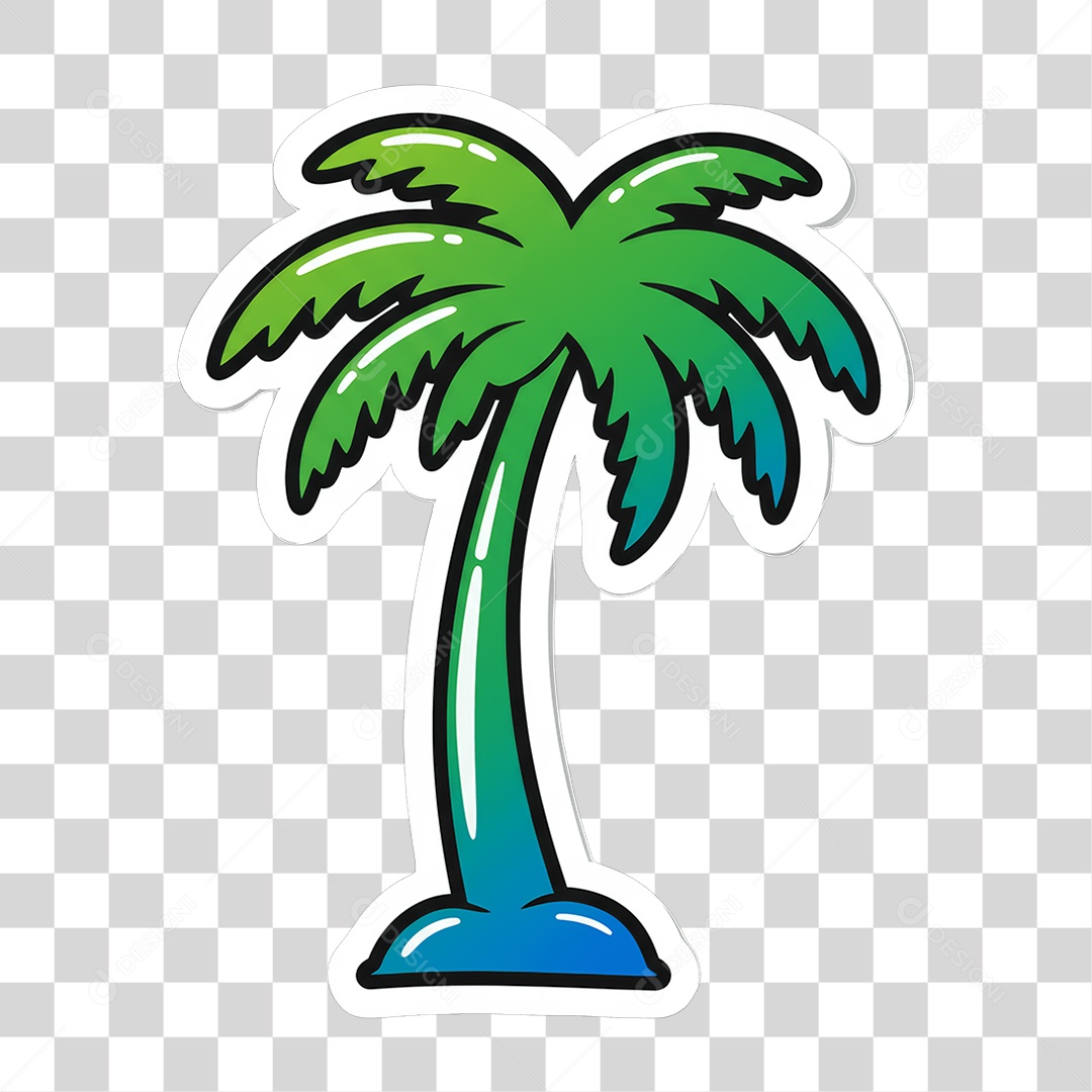 Sticker Emojis Coqueiro PNG Transparente