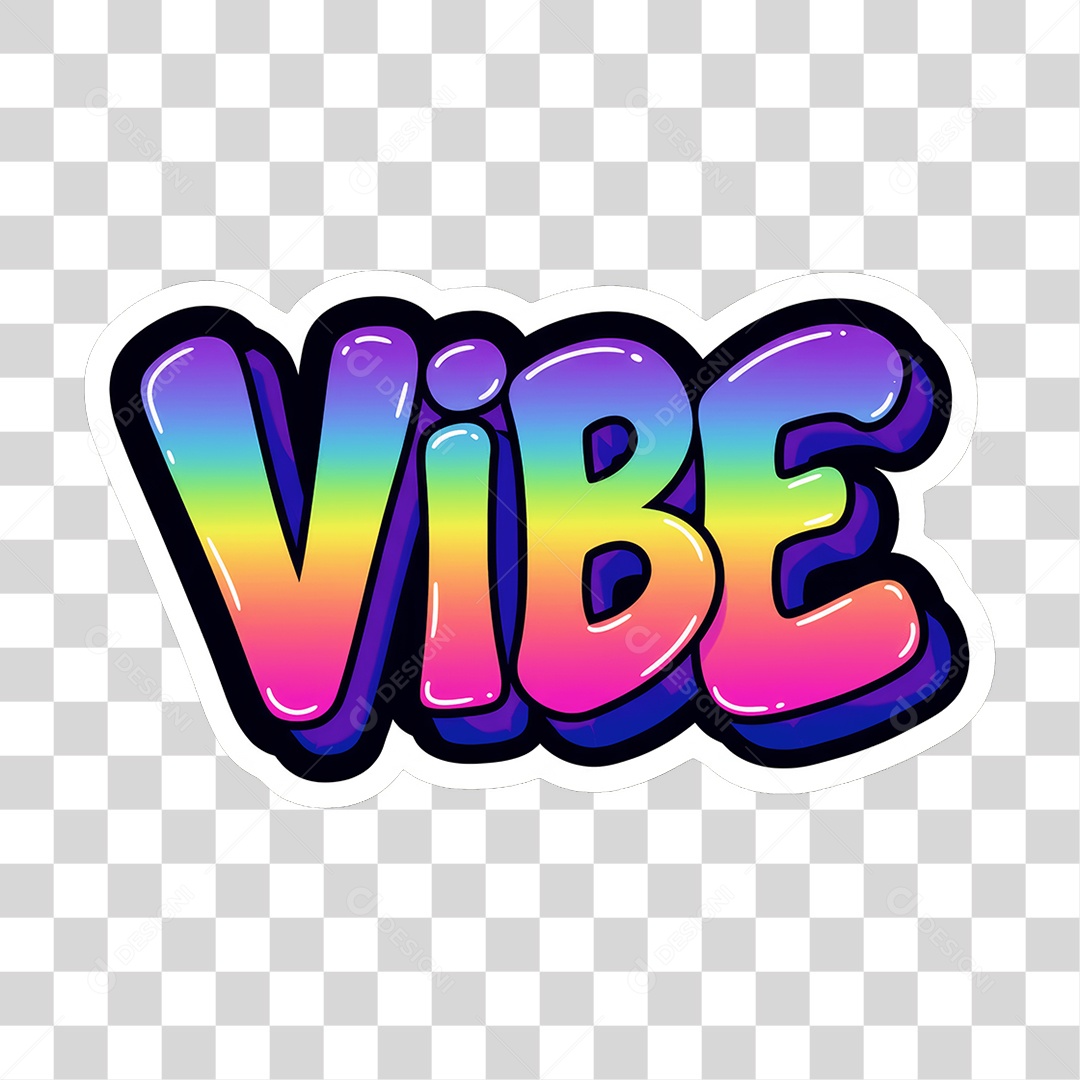 Sticker Emojis Vibe PNG Transparente