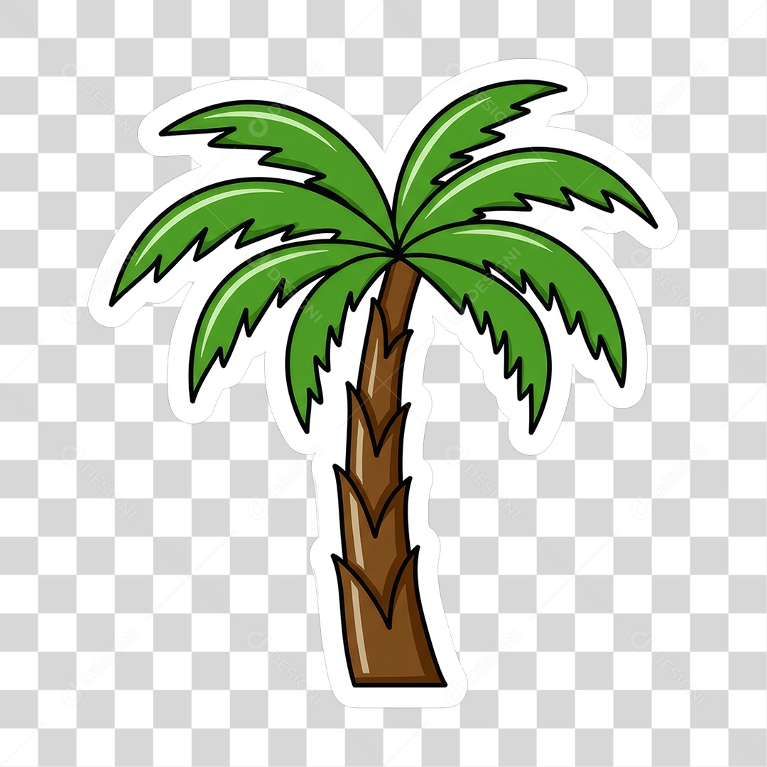 Sticker Emojis Coqueiro PNG Transparente