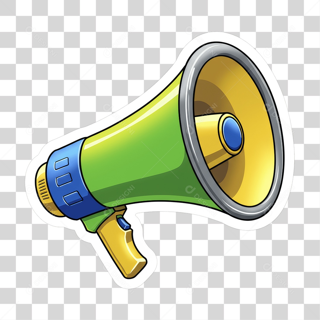 Sticker Emojis Megafone PNG Transparente