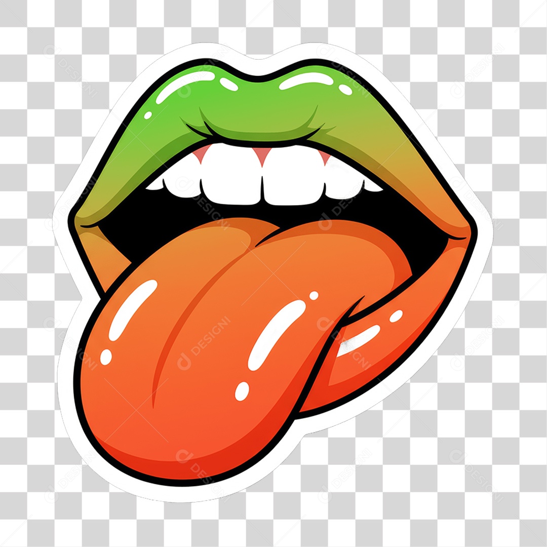 Sticker Emojis Boca PNG Transparente