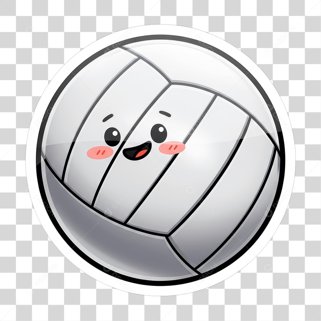 Sticker Emojis Bola PNG Transparente