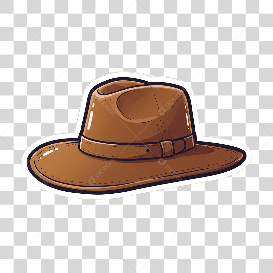 Sticker Emojis Chapéu PNG Transparente