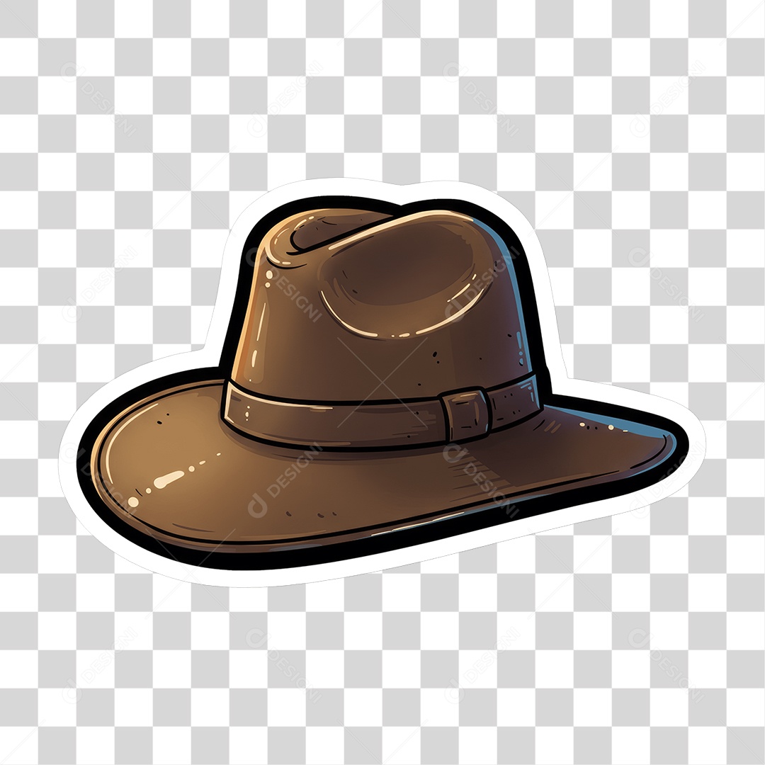 Sticker Emojis Chapéu PNG Transparente