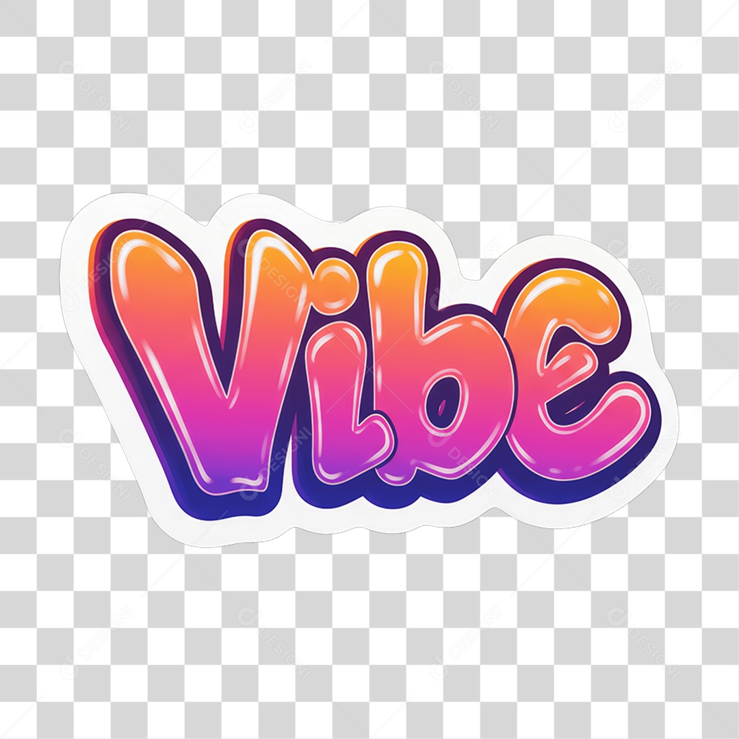 Sticker Emojis Vibe PNG Transparente