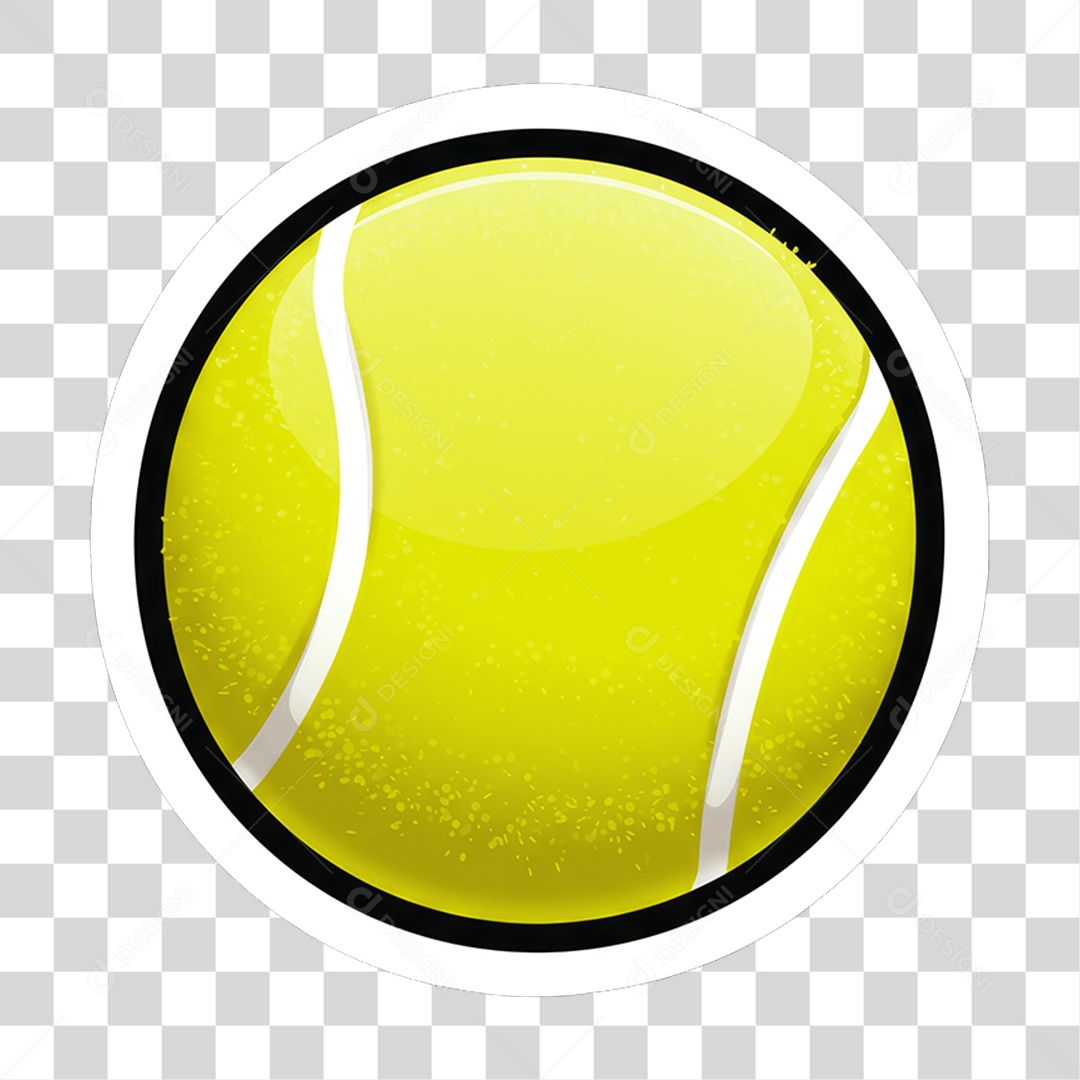 Sticker Emojis Bola de Tênis PNG Transparente