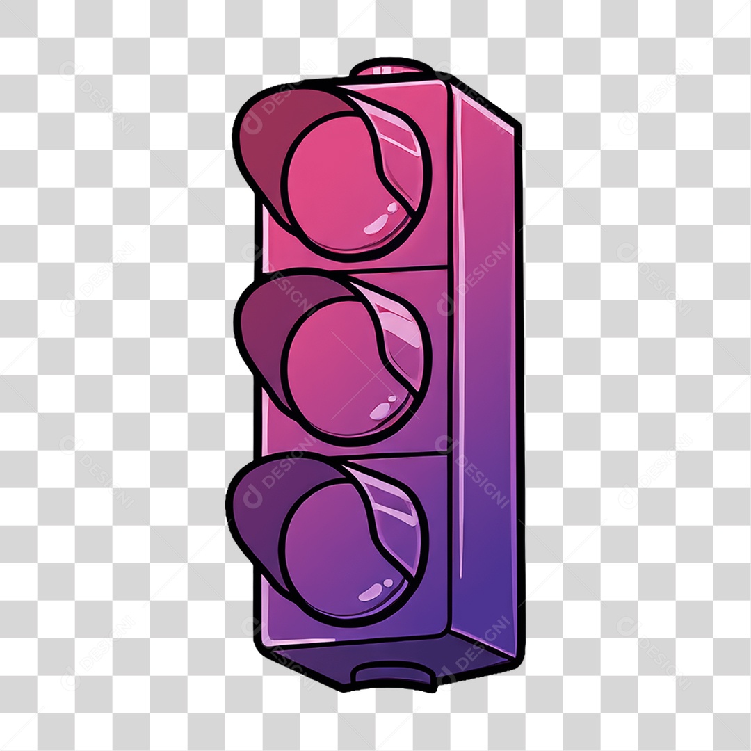 Sticker Emojis Semáforo PNG Transparente
