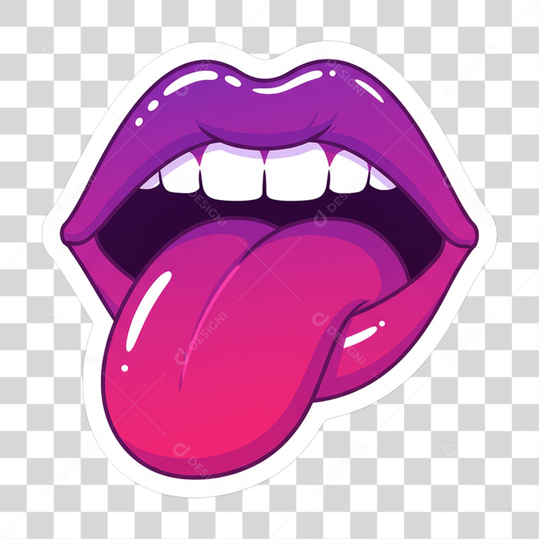 Sticker Emojis Boca PNG Transparente