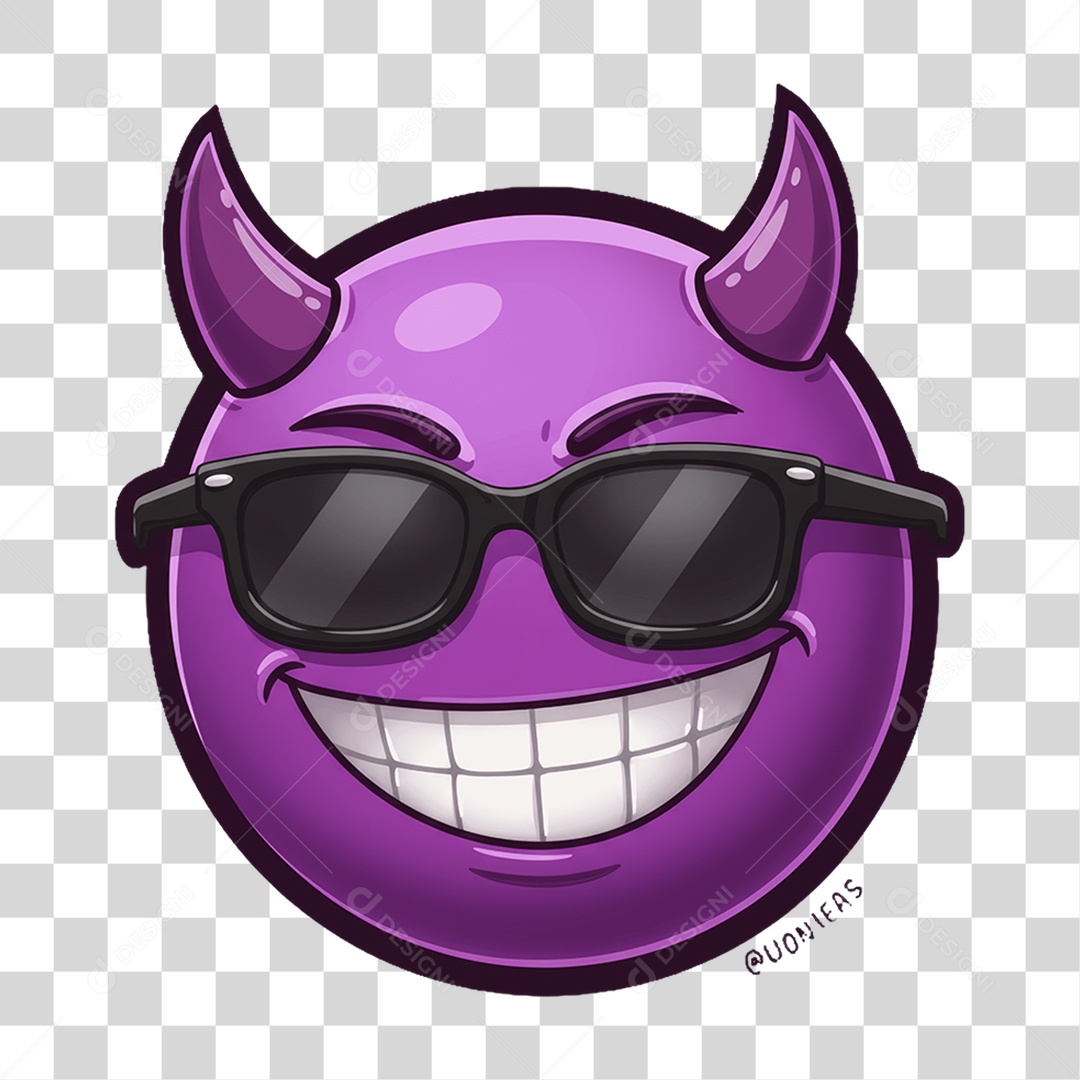 Sticker Emojis de Óculos PNG Transparente
