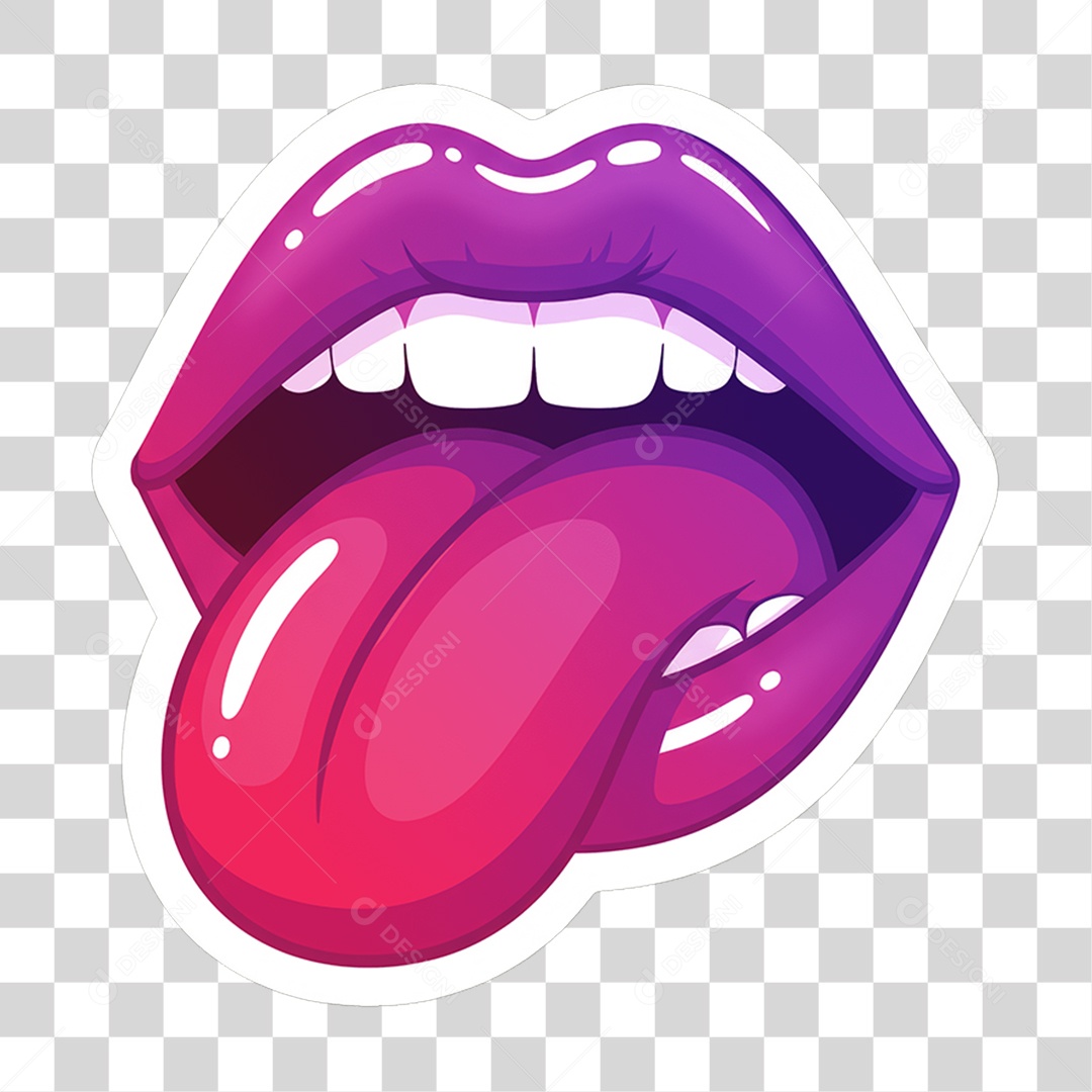 Sticker Emojis Boca PNG Transparente