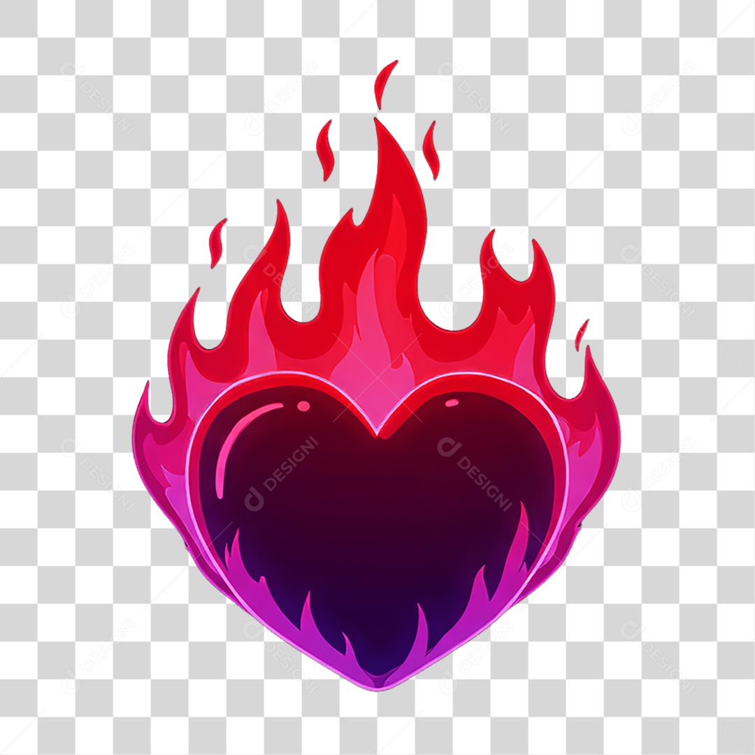 Sticker Emojis Coração PNG Transparente