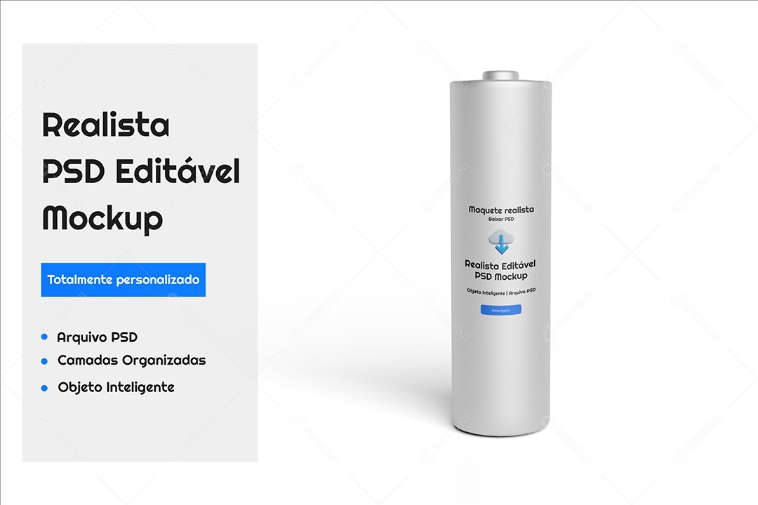 Mckup de Pilha PSD Editável
