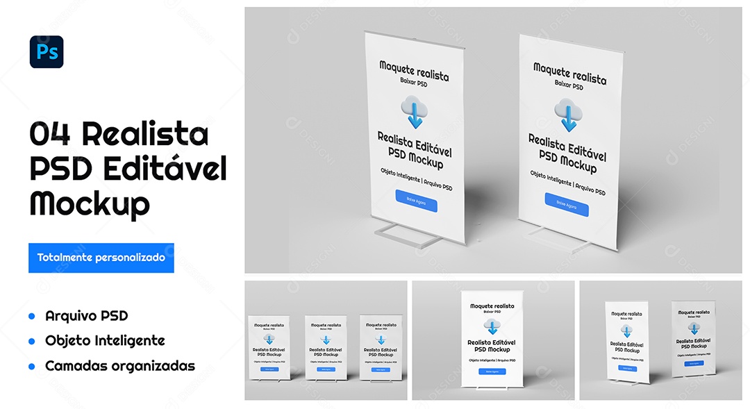 Banner Mockup PSD Editável