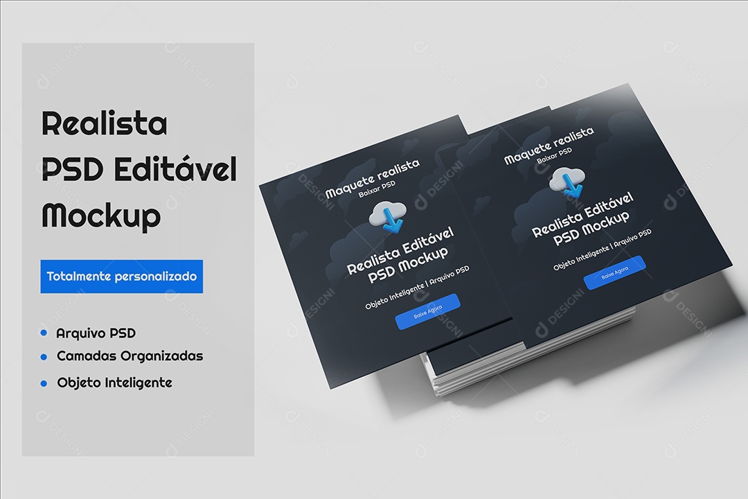 Folhetos Mockup PSD Editável