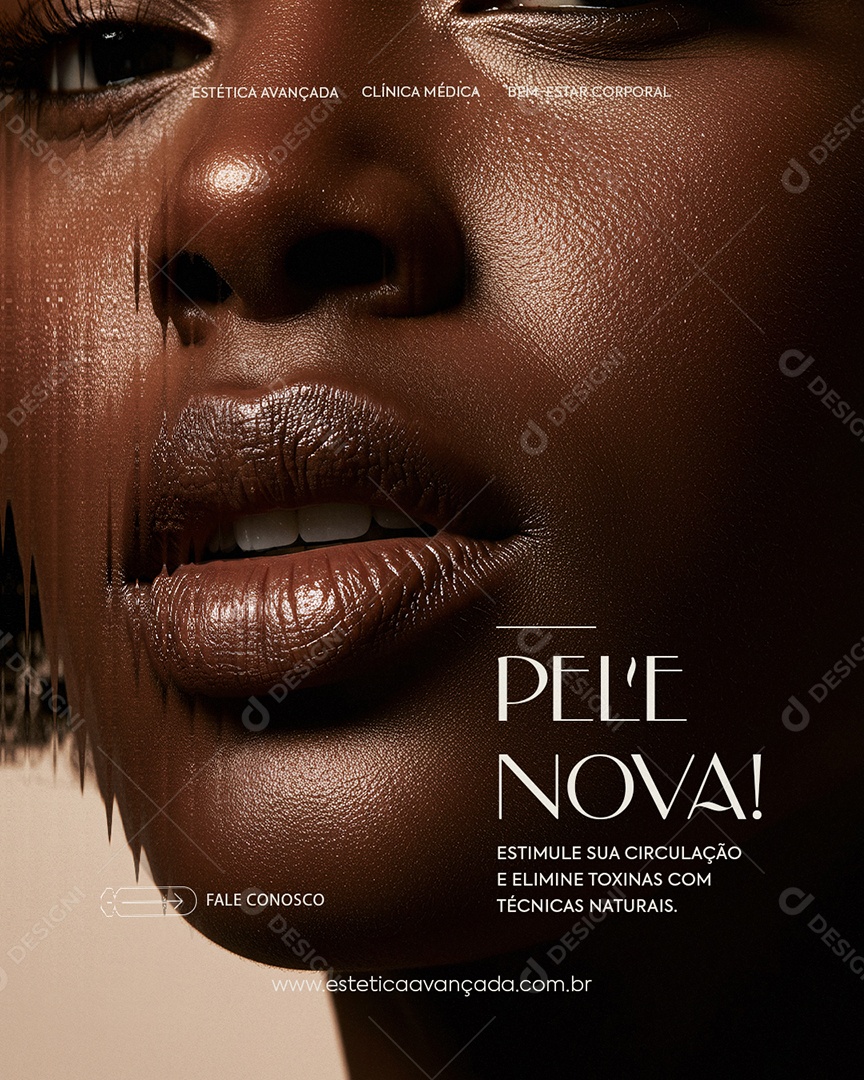 Estética Pele Nova Social Media PSD Editável