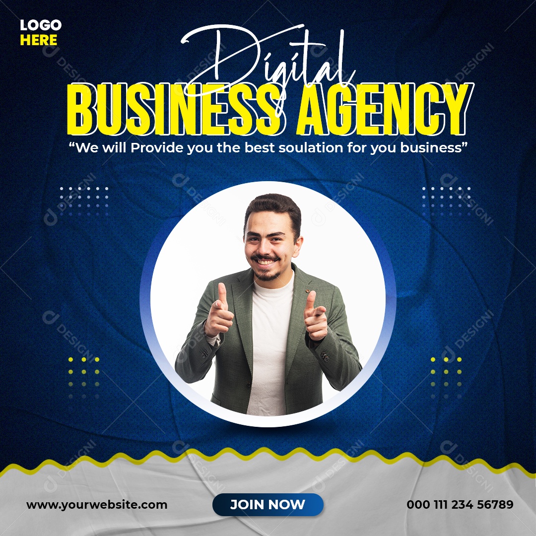 Agência de Negócios Social Media PSD Editável