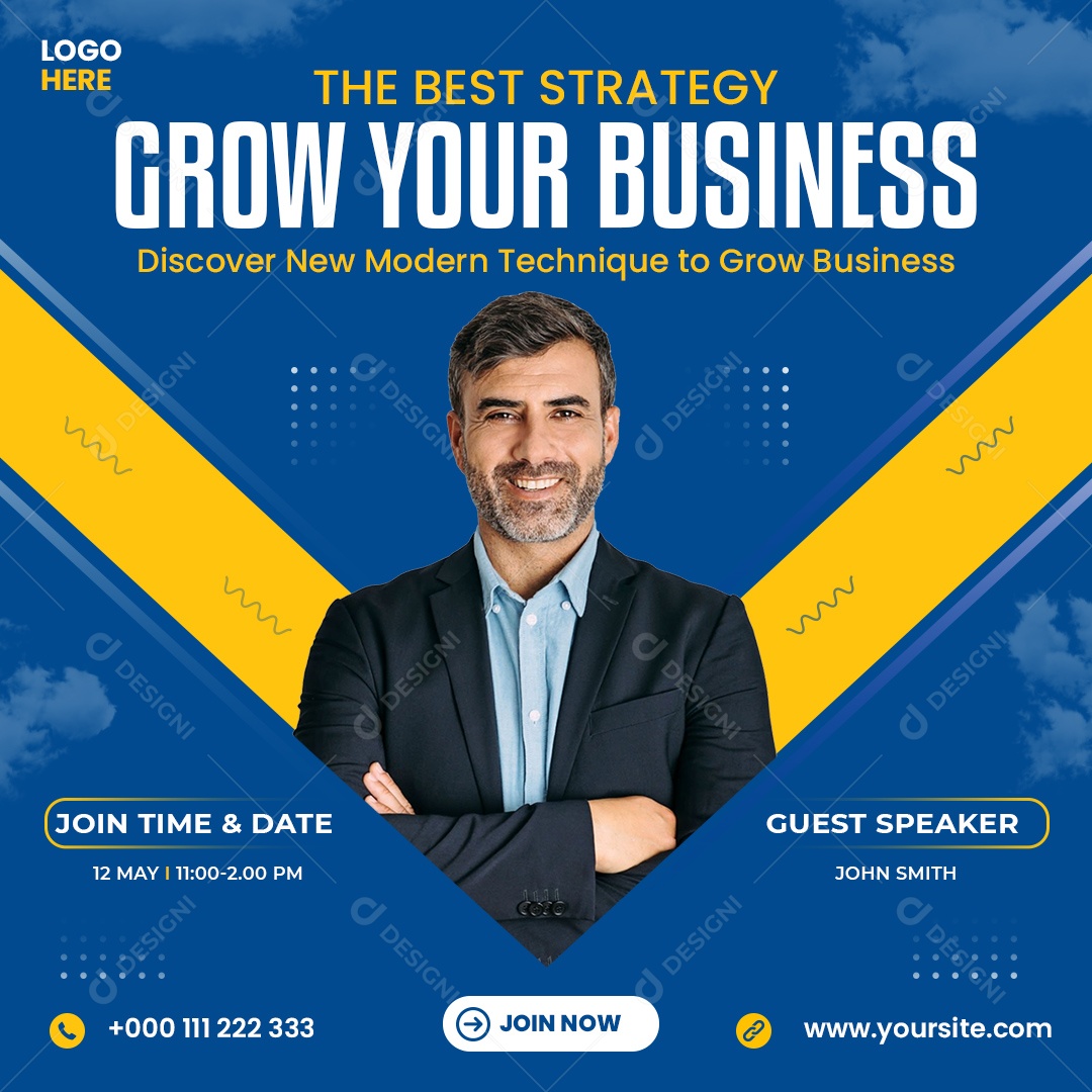 Social Media Expanda Seu Negócio Marketing Digital PSD Editável