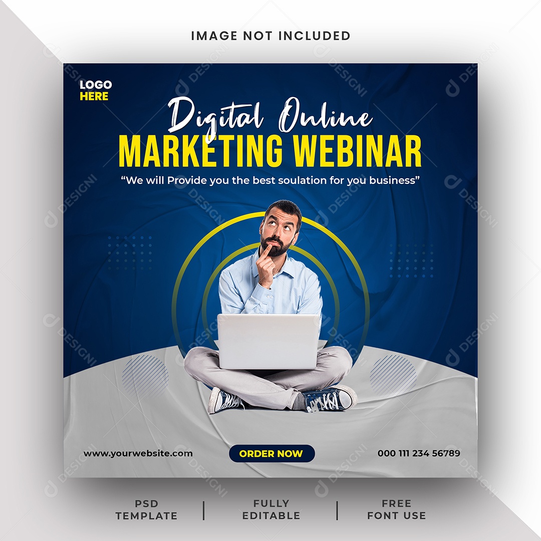 Agência de Marketing Apresentação Comercial Social Media PSD Editável