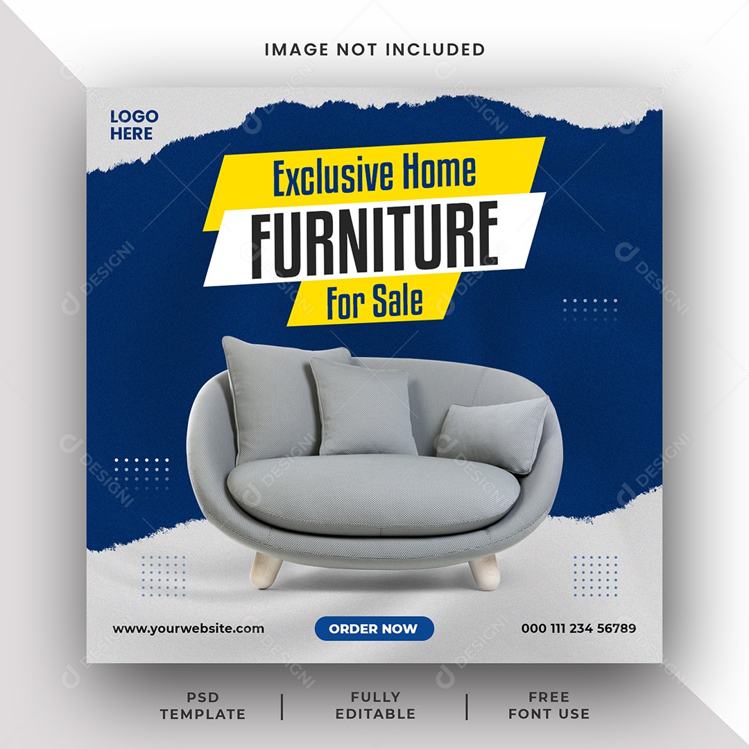 Social Media Móveis Para Casa Exclusivos PSD Editável