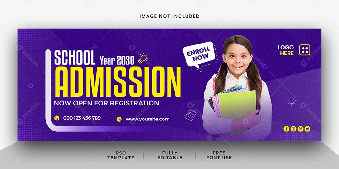 Volta às Aulas Social Media PSD Editável