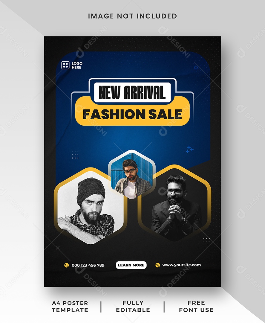 Venda de Moda Recém-Chegada Social Media PSD Editável