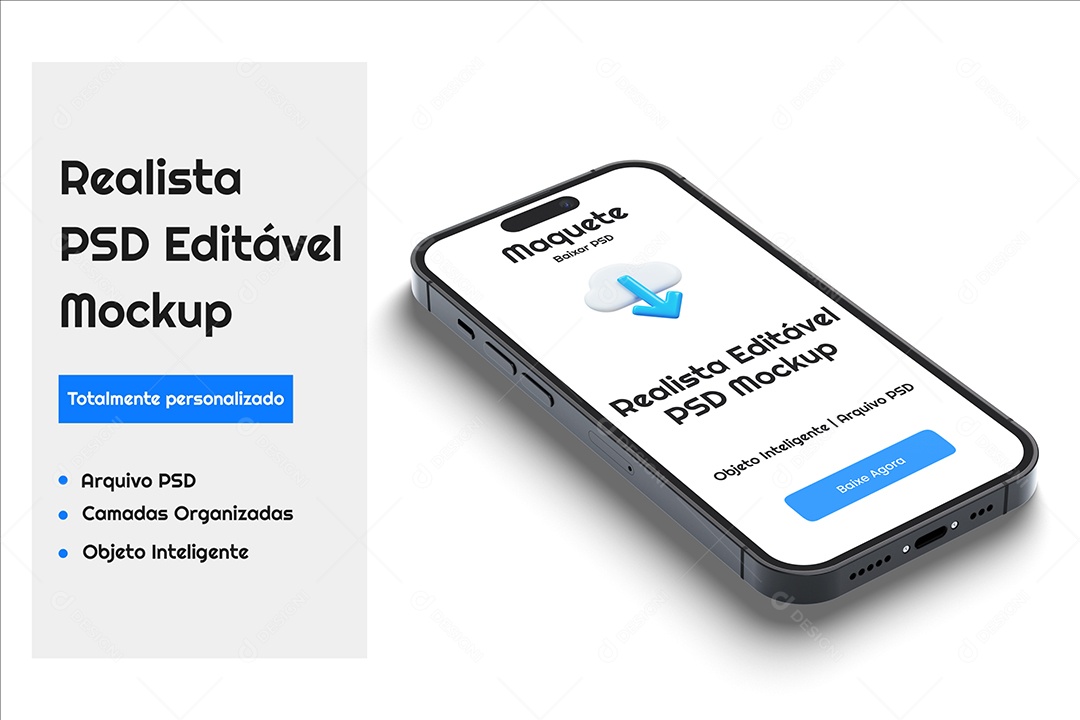 Mockup De Iphone Celular PSD Editável