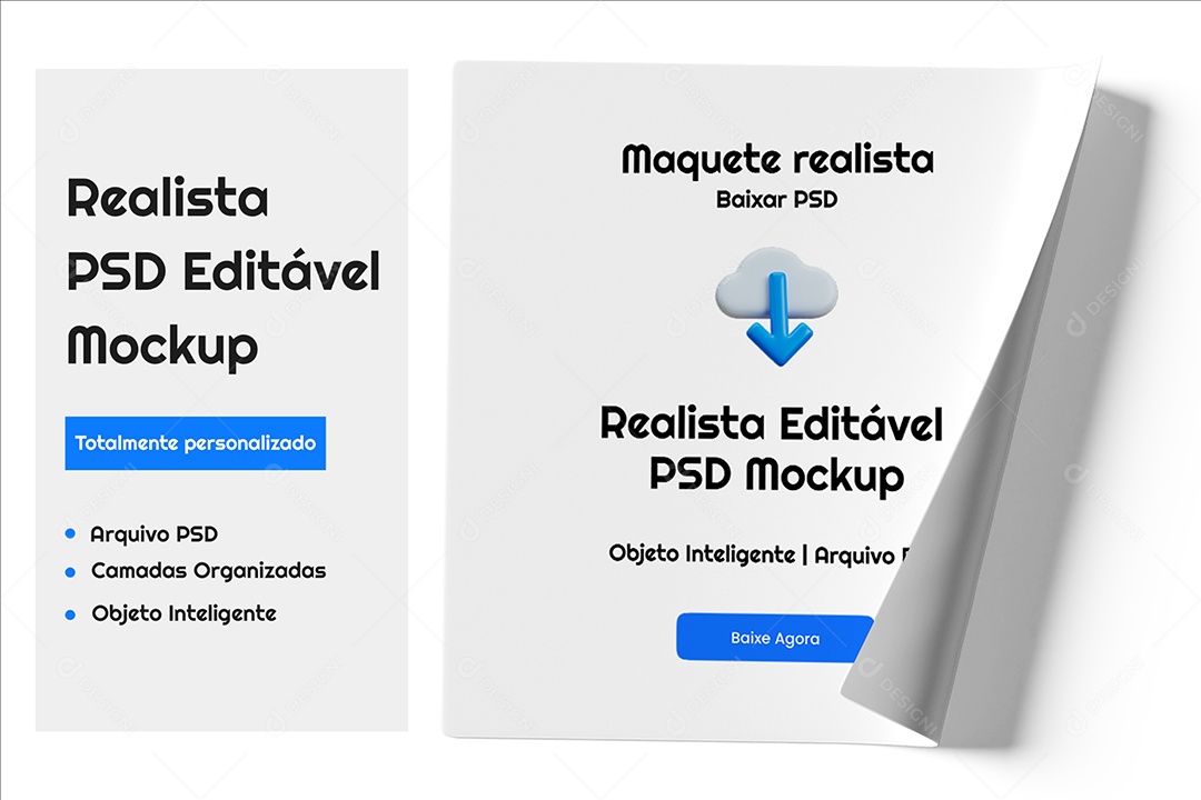 Mockup Adesivos PSD Editável