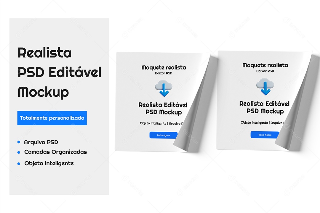 Mockup Adesivos PSD Editável