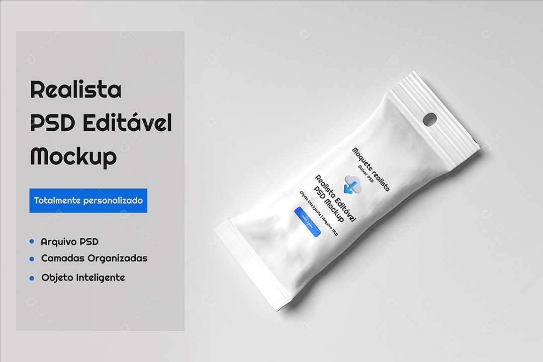 Mockup de Embalagem de Lanche PSD Editável