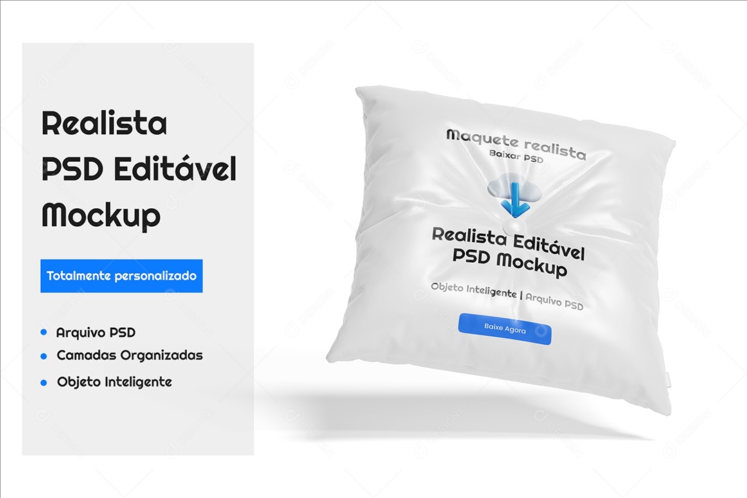 Almofada Mockup PSD Editável