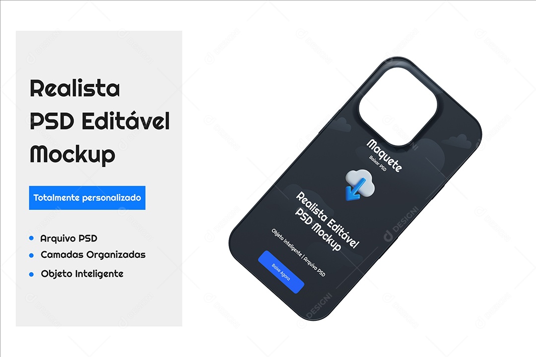 Mockup Capa de IPhone PSD Editável