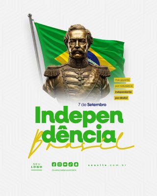 Dia da Independência do Brasil 07 de Setembro Social Media PSD Editável