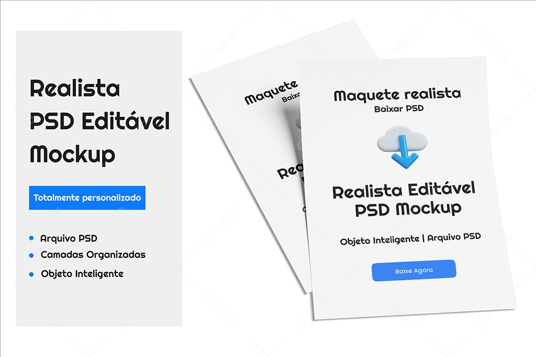 Folhetos Mockup PSD Editável