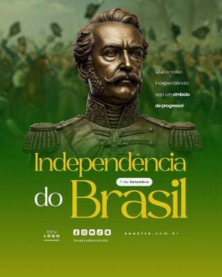 Dia da Independência do Brasil 07 de Setembro Social Media PSD Editável